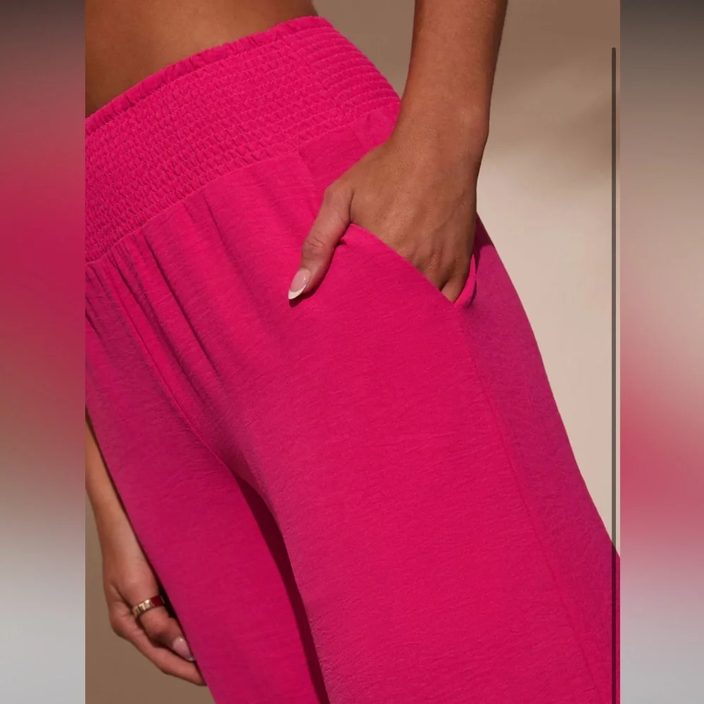 VICI Women's Pink Crop Top & Pants Set - 2 pieces - NWOT - Picture 7 of 13